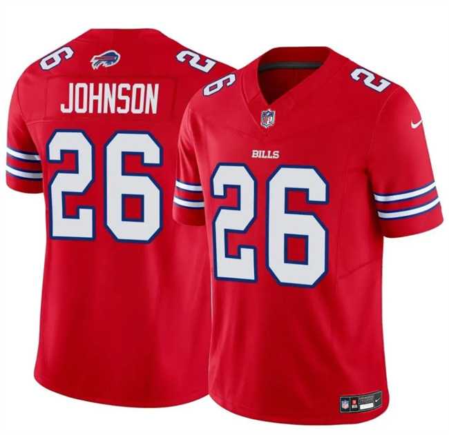 Men & Women & Youth Buffalo Bills #26 Ty Johnson Red 2024 F.U.S.E. Vapor Untouchable Limited Stitched Jersey Dzhi->buffalo bills->NFL Jersey